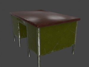desk 3D 模型