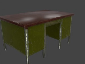 desk 3D 模型