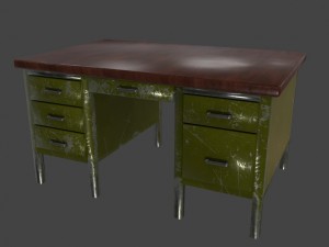 desk 3D 模型