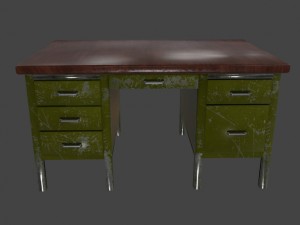 desk 3D 模型