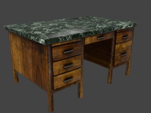 desk 3D 模型