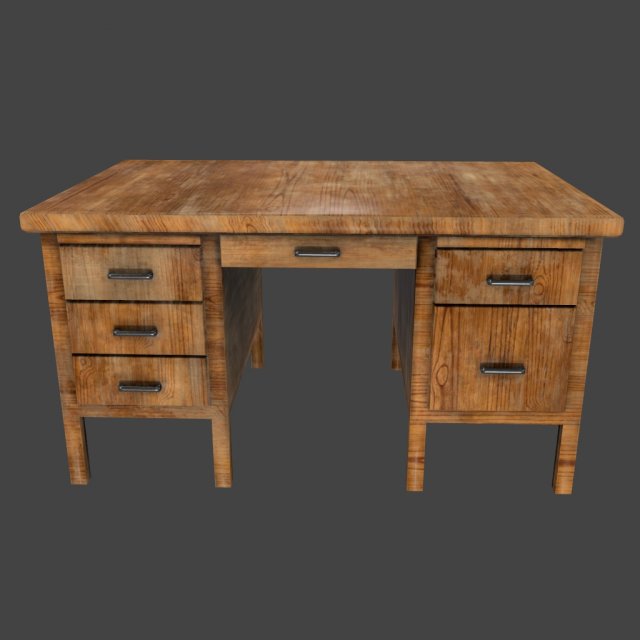 desk 3D Модель .c4d .max .obj .3ds .fbx .stl .blend 