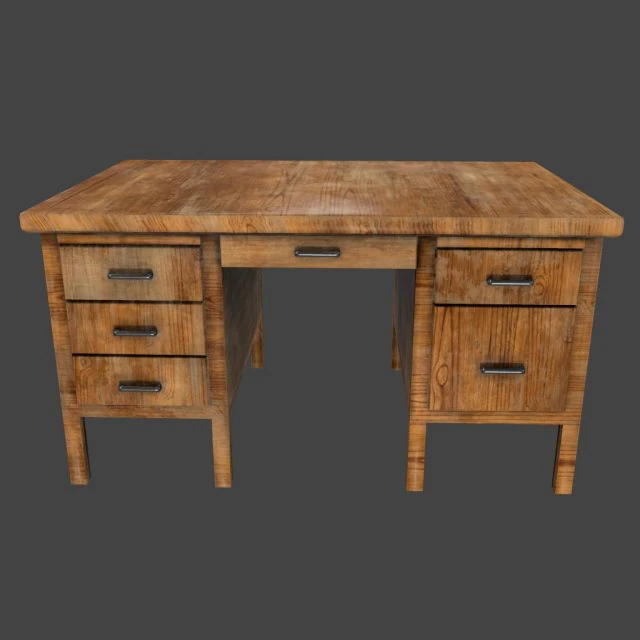 desk 3D Model .c4d .max .obj .3ds .fbx .stl .blend 