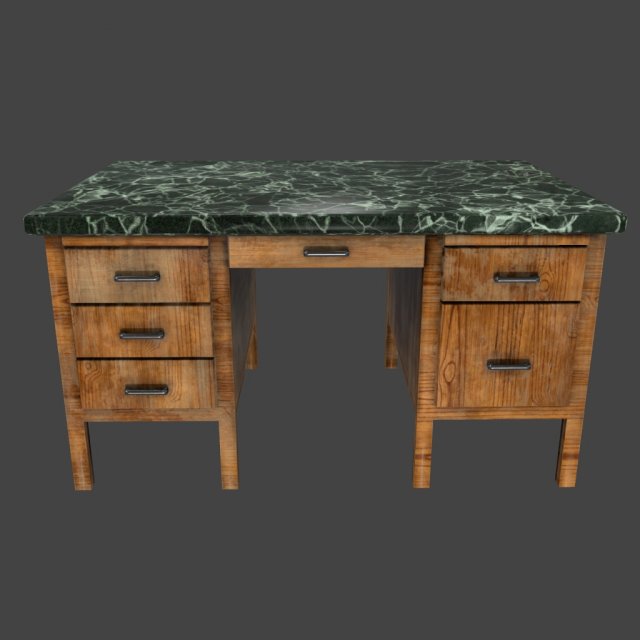 desk 3D Модель .c4d .max .obj .3ds .fbx .stl .blend 
