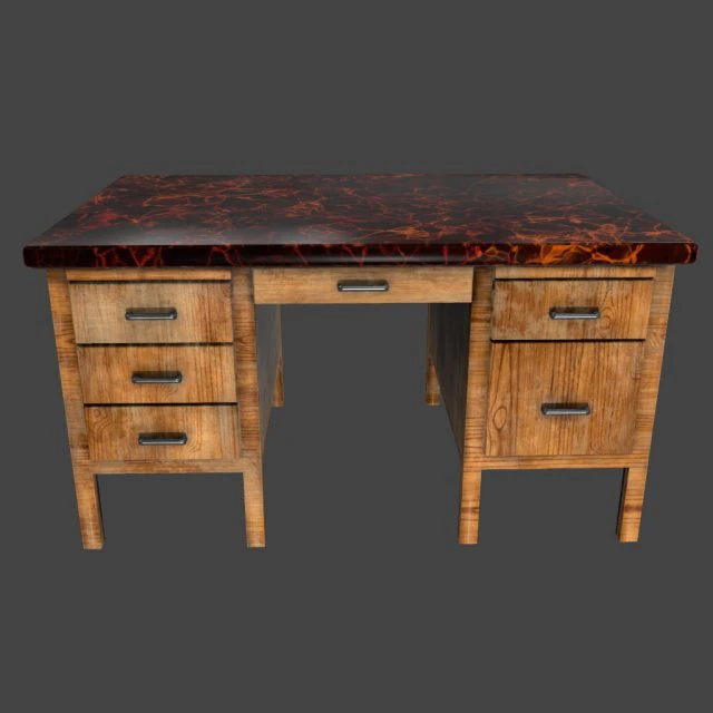 desk 3D Model .c4d .max .obj .3ds .fbx .stl .blend