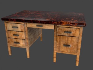 desk 3D Modell