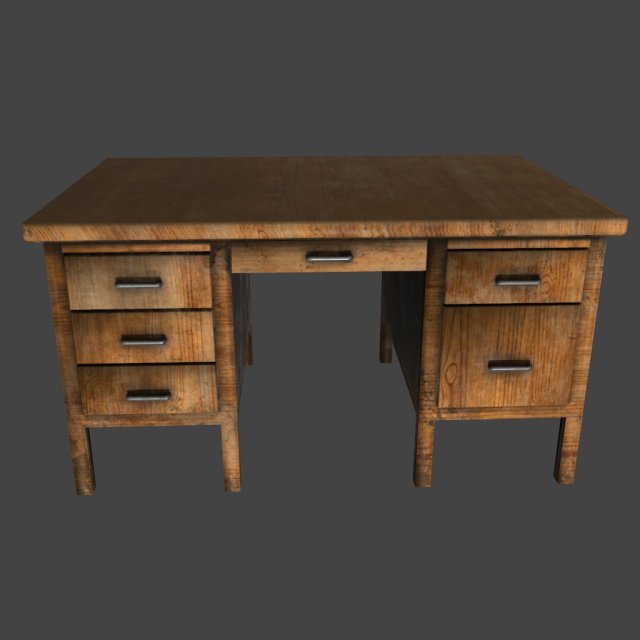 desk 3D Model .c4d .max .obj .3ds .fbx .stl .blend 
