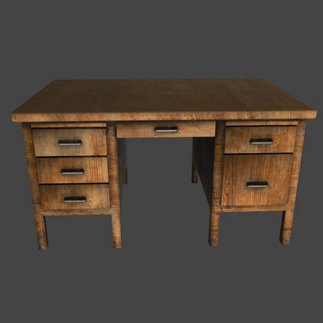 desk 3D Model .c4d .max .obj .3ds .fbx .stl .blend