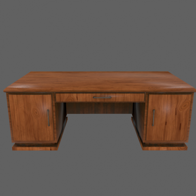desk 3D Model .c4d .max .obj .3ds .fbx .stl .blend 