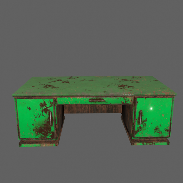 desk 3D Model .c4d .max .obj .3ds .fbx .stl .blend 