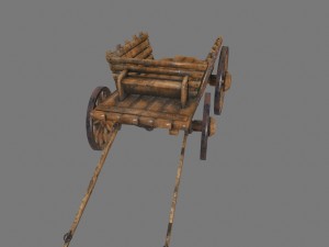 woodencart Modelo 3D