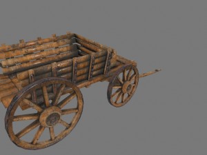 woodencart Modelo 3D