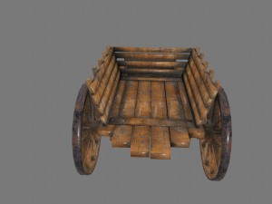 woodencart Modelo 3D