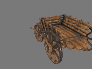 woodencart Modelo 3D