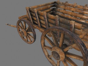 woodencart Modelo 3D