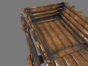 woodencart Modelo 3D