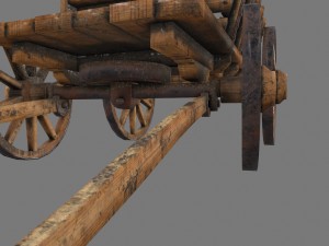 woodencart Modelo 3D