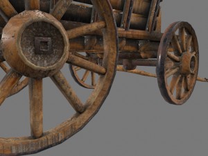 woodencart Modelo 3D