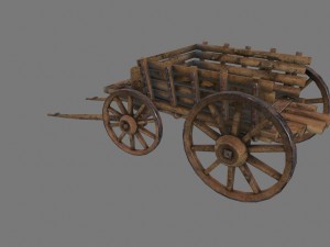 woodencart Modello 3D