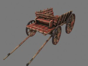 woodencart 3D Model