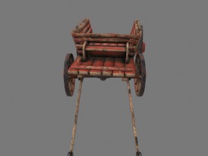 woodencart 3D 모델