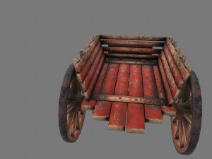 woodencart 3D 모델