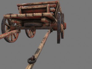 woodencart 3D 모델