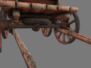 woodencart 3D 모델
