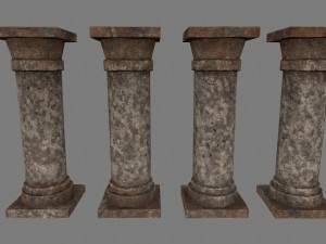 pillar set 3D Модель