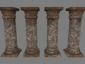 pillar set 3D Model