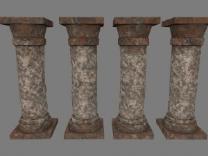 pillar set 3D Модель