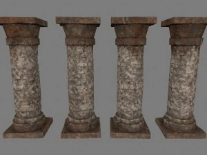 pillar set 3D Model