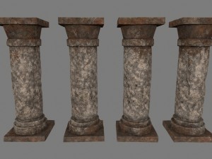 pillar set 3D Модель