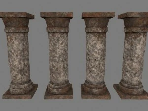pillar set 3D Model