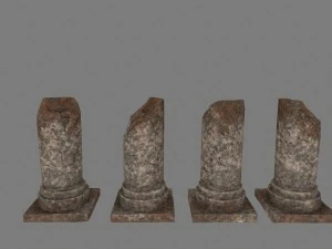pillar set 3D Model
