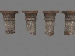 pillar set 3D Модель
