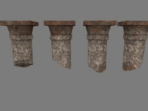 pillar set 3D Модель
