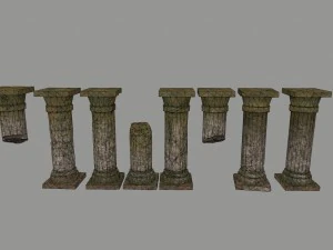 pillar set 3D Model
