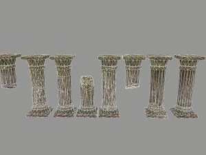 pillar set 3D Model