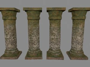 pillar set 3D Model