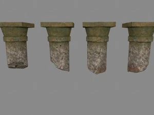 pillar set 3D Model