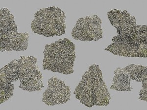 forest rocks Modelo 3D