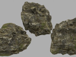 forest rocks Modelo 3D