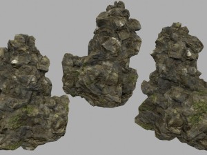 forest rocks Modelo 3D