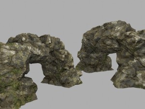 forest rocks Modelo 3D