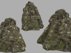 forest rocks Modelo 3D