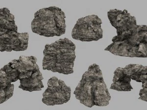 песчаные скалы 3D Модель