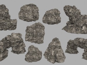 sand rocks 3D Model