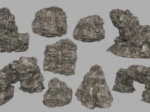 sand rocks 3D Model
