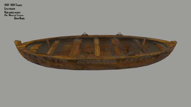 boat 3D Model .c4d .max .obj .3ds .fbx .stl .blend 